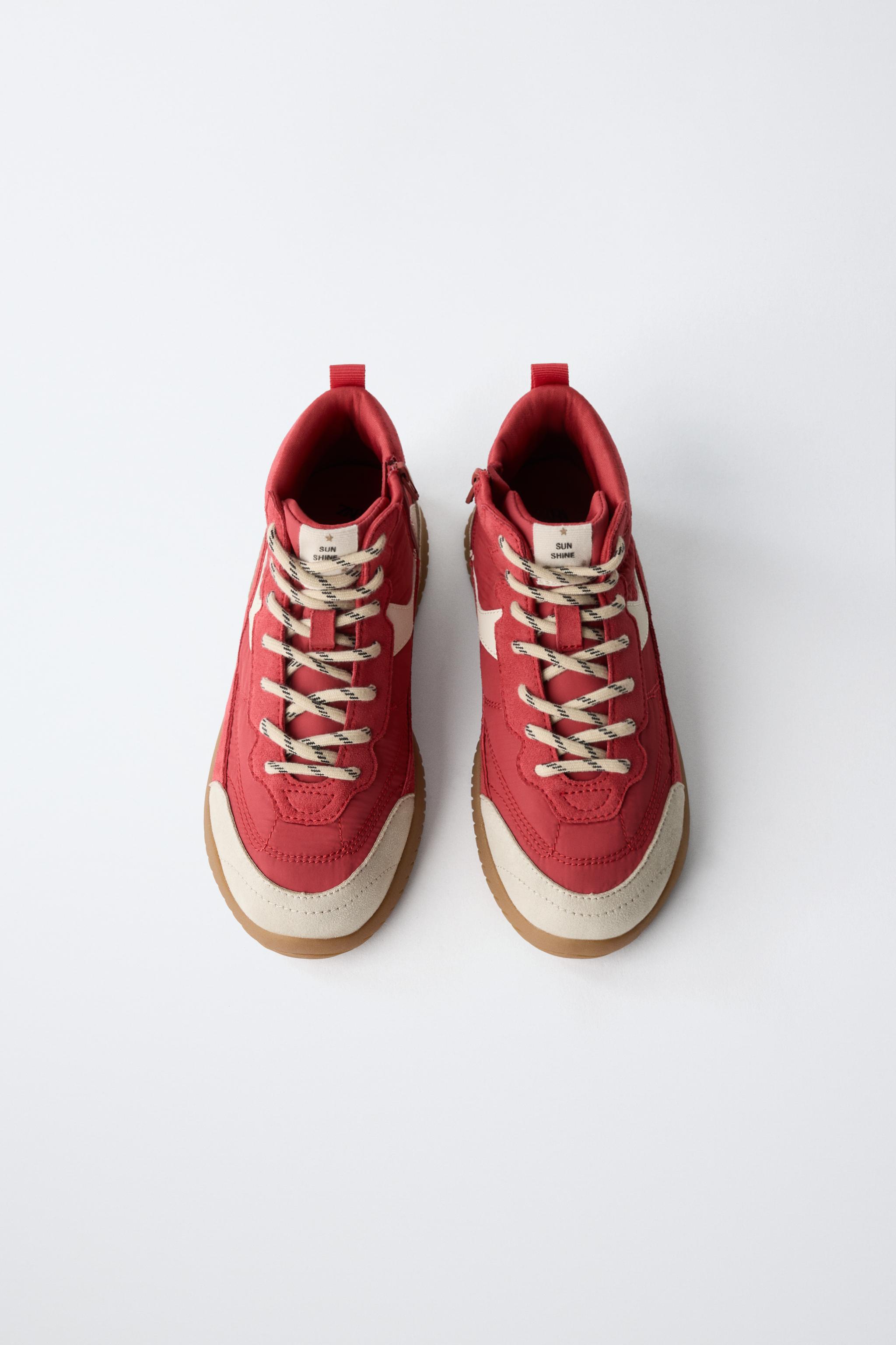 PANELED SPORTY ANKLE BOOTS